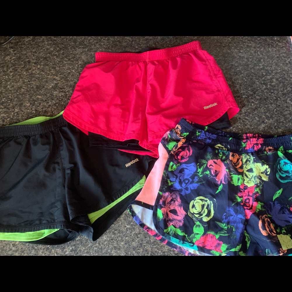 Athletic shorts. 2 Reebok and 1 Old Navy 2/$10